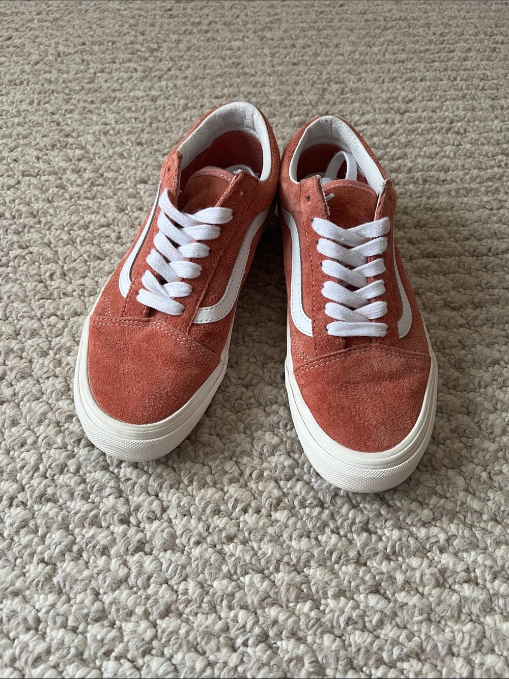 EUC Vans Old Skool Classic terra-cotta/salmon sneaker. Sz. W7 M5.5